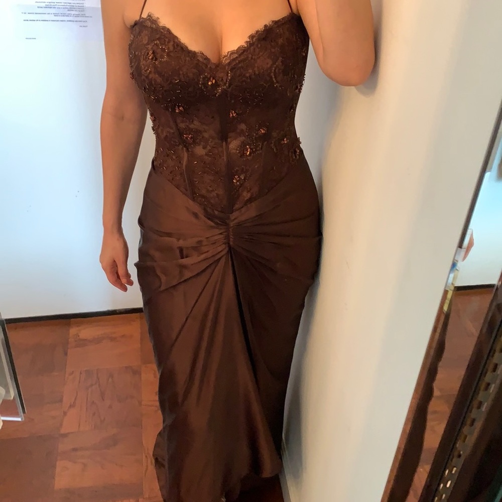 Beautiful sequence and silk dress